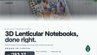 3D Lenticular Notebooks product video