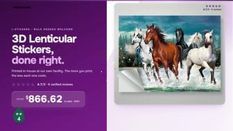 3D Lenticular Stickers product video