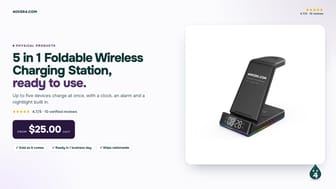 5 in 1 Foldable Wireless Charging Station product video