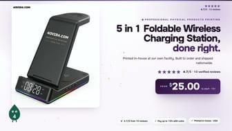 5 in 1 Foldable Wireless Charging Station product video