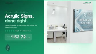 Acrylic Signs product video