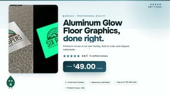 Aluminum Glow Floor Graphics product video