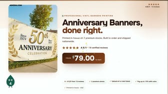 Anniversary Banners product video