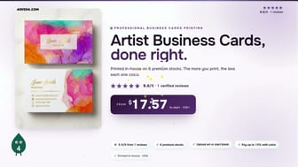 Artist Business Cards product video