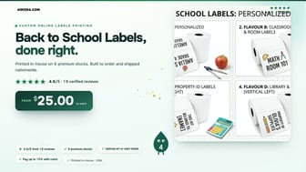 Back to School Labels product video