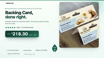 Backing Card product video