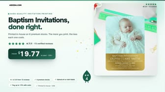 Baptism Invitations product video