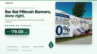 Bar Bat Mitzvah Banners product video