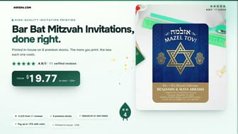 Bar Bat Mitzvah Invitations product video