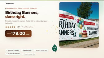 Birthday Banners product video