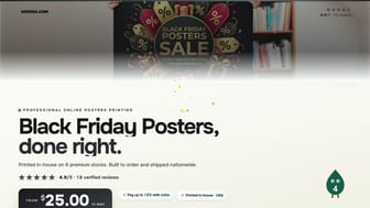 Black Friday Posters product video