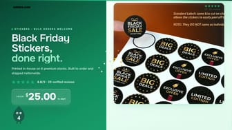 Black Friday Stickers product video