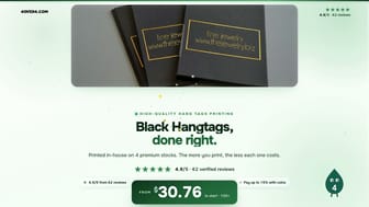 Black Hangtags product video