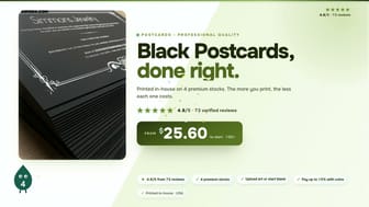 Black Postcards product video