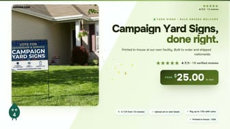 Campaign Yard Signs product video