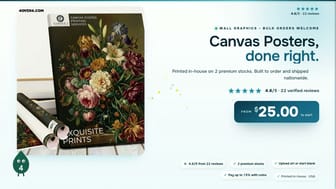 Canvas Posters product video