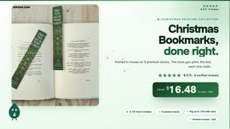 Christmas Bookmarks product video