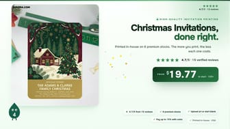 Christmas Invitations product video