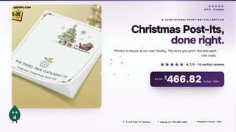 Christmas Post-Its product video