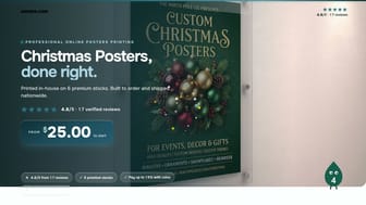 Christmas Posters product video