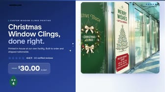 Christmas Window Clings product video