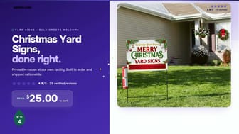 Christmas Yard Signs product video