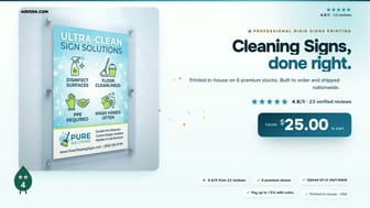 Cleaning Signs product video