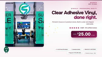 Clear Adhesive Vinyl product video