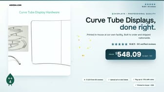 Curve Tube Displays product video