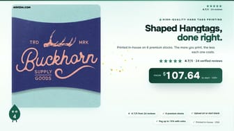 Shaped Hangtags product video