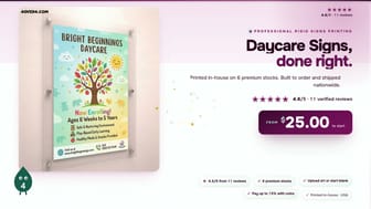 Daycare Signs product video
