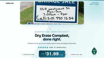 Dry Erase Coroplast product video