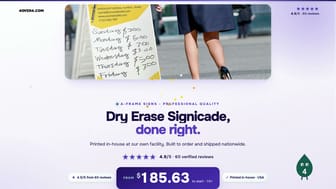 Dry Erase Signicade product video