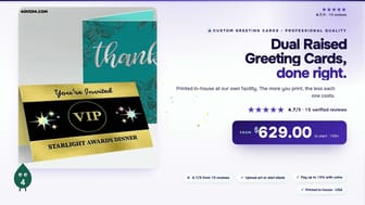 Dual Raised Greeting Cards product video