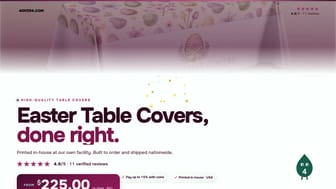 Easter Table Covers product video