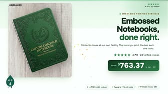 Embossed Notebooks product video