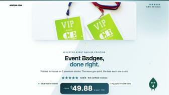 Event Badges product video