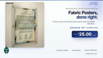 Fabric Posters product video