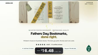 Fathers Day Bookmarks product video