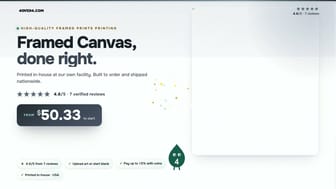 Framed Canvas product video