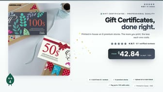 Gift Certificates product video