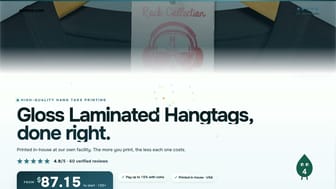 Gloss Laminated Hangtags product video