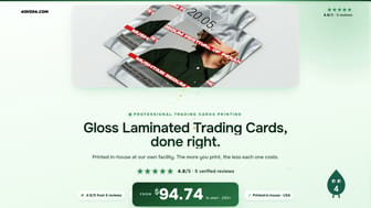 Gloss Laminated Trading Cards product video