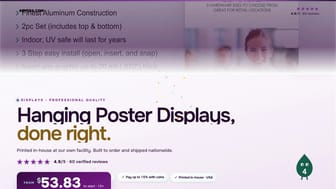 Hanging Poster Displays product video