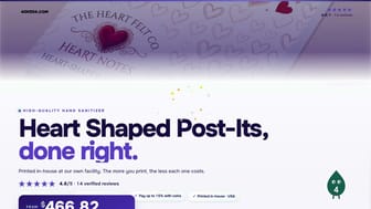 Heart Shaped Post-Its product video