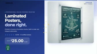 Laminated Posters product video
