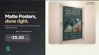 Matte Posters product video