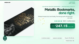 Metallic Bookmarks product video