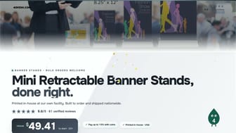 Mini Retractable Banner Stands product video