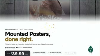 Mounted Posters product video